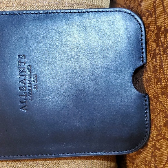 All Saints Cybelle Leather Phone Holder on a Lanyard - Picture 6 of 6